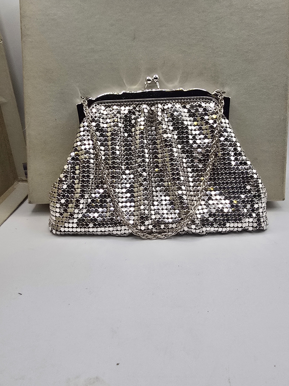 Vintage Whiting & Davis Co. Mesh Bag in Original Box